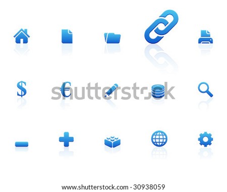 blue icons | set 1