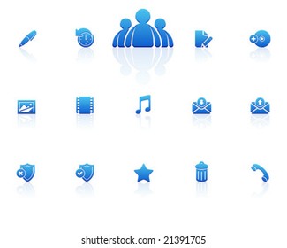 blue icons | set 5