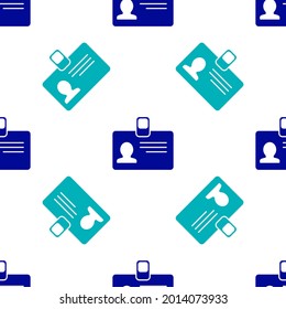 Symbol für das blaue Identifikationszeichen einzeln auf weißem Hintergrund. Es kann für die Präsentation, Identität des Unternehmens, Werbung verwendet werden.  Vektorgrafik