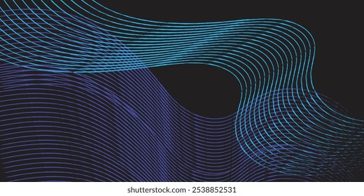 Fondo de ilustración azul con ondas suaves y elegantes. Diseño de Premium para Fondo de pantalla, Anuncio, cartel.