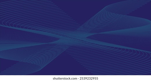 Fondo de ilustración azul con líneas onduladas suaves y elegantes. diseño simple para Fondo de pantalla, Anuncio, póster.