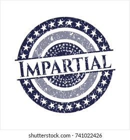 Blue Impartial distressed with rubber seal texture