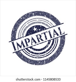 Blue Impartial rubber grunge texture seal