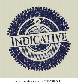 Blue Indicative distressed rubber grunge texture seal