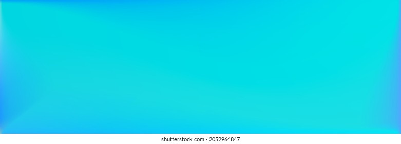 Blue Indigo Smooth Surface Backdrop. Blank Color Wavy Gradient Mesh. Rainbow Bright Water Blurred Texture Illustration. Natural Original Background. Vivid Turquoise Wavy Gradient Mesh.