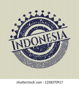 Blue Indonesia distress rubber seal