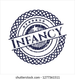 Blue Infancy rubber grunge texture stamp