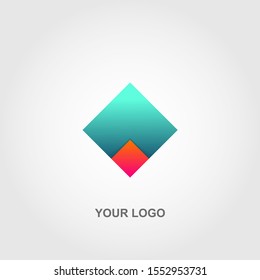 blue infinite logo vector template