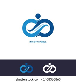 Blue Infinity Symbol Never Ending Stock Vector (Royalty Free ...