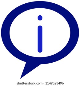 Blue Info icon.Vector