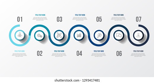 Blue Infographic with 3D table