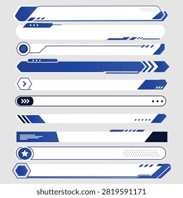 Blue infographic timeline template with editable process banners workflow steps and business presentation layout isolated modern vector illustration for reports planning dashboards and corporate projects.