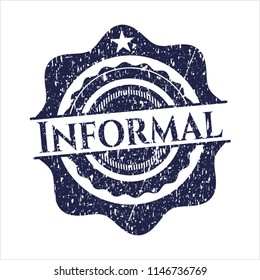 Blue Informal grunge stamp