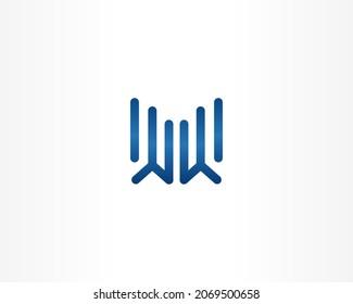 Concepto de letra azul inicial para la plantilla de diseño de logotipo universal