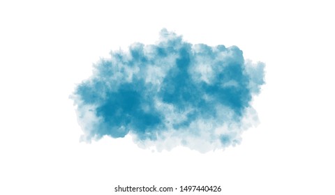 Blue ink background for your design, watercolor background concept, vector.
