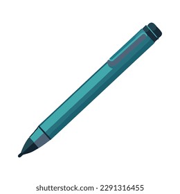 Flujos de tinta azul de nib, creando icono de firma aislado