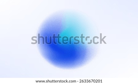 Blue ink grainy gradient. Noise grain background, pointillism dots backdrop or dotwork pattern, vector stripple effect. Grain noise halftone or grainy texture or dotwork grain noise. Suitable to CSS.
