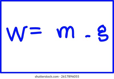 blue ink handwriting physics formula Style