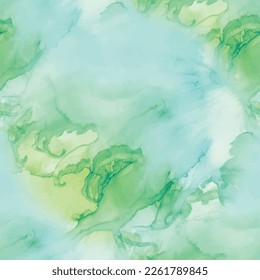 Blue Ink Paint. Green Alcohol Ink Marble. Luxury Water Color Marble. Bronze Water Color Background. Foil Marble Watercolor. Light Seamless Glitter. Gold Seamless Background. Vector Abstract Template.