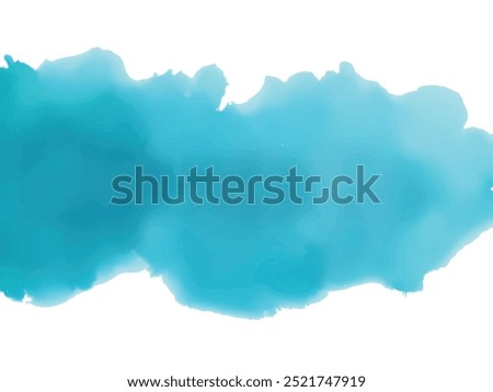 blue inks drops on a white background