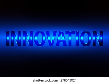 Blue innovation abstract background, vector illustration