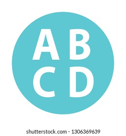 Blue Input Latin Uppercase