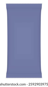 Blue instant coffee bag. vector illustration