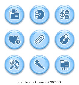 Blue internet button 11