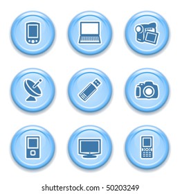 Blue internet button 16