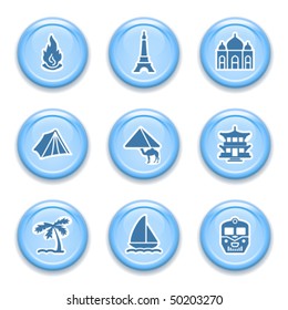 Blue internet button 22