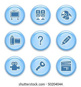 Blue internet button 28