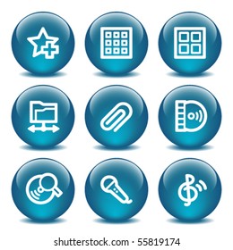 Blue internet buttons 11