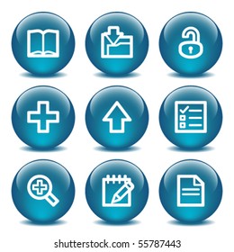 Blue internet buttons 6