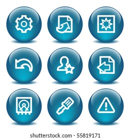 Blue internet buttons 7