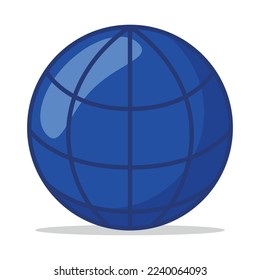 Blue Internet Globe Grid Vectorart