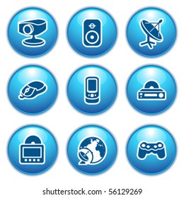 Blue internet icons 21