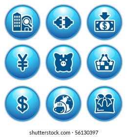 Blue internet icons 24