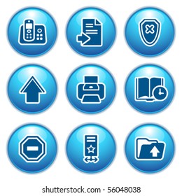 Blue internet icons 4