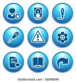 Blue internet icons 6