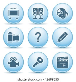 Blue internet label 28