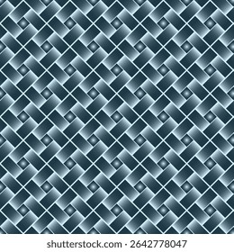 Blue Interwoven Gradient Squares Pattern