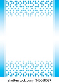 Blue Invitation Border Letterhead Background