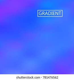 Blue iridescent holographic background. Foil rainbow texture. Abstract soft pastel colors backdrop. Trendy creative vector cosmic gradient. Vibrant print illustration. Creative neon template.