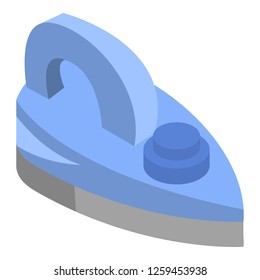 Blue iron icon. Isometric of blue iron vector icon for web design isolated on white background