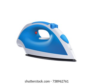 blue iron on white