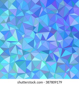 Blue irregular triangle mosaic vector background design