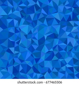 Blue irregular triangle tile mosaic background - polygon vector illustration from triangles
