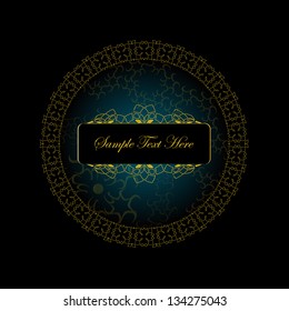Blue Islamic Background.