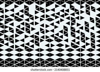 Blue isolated seamless pattern on blue background.  flower and star Abstract geometric block chain business. Vector Illustration