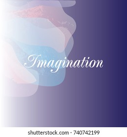 Blue isolated vector hand drawn paper texture stain on white background for text design, web, label. Abstract  vivid color vector element for card, backdrop, tag